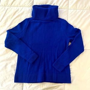 J. Crew Blue Turtleneck Sweater Size Medium